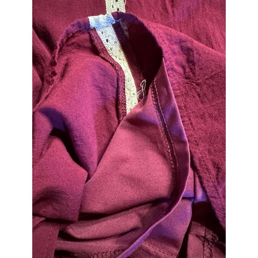 Entro Burgundy Wine Swing‎ Dress Size Medium - Picture 6 of 7